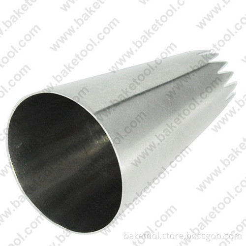 Stainless steel large cake icing open star nozzle #5FT